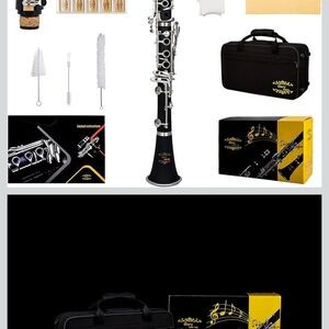 Professional Ebonite Bb Clarinet With Accessories